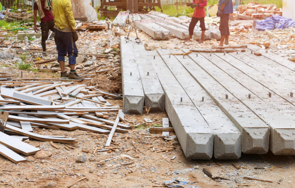Pressed Concrete Pilings in Midlothian, TX
